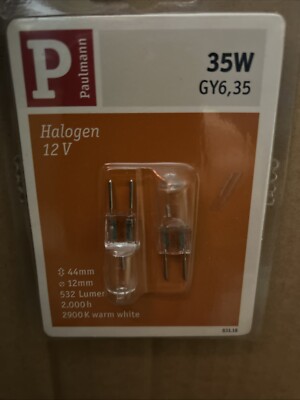 Halogen Stiftsockel 35W Lampe GY6,35 Leuchtmittel 12V