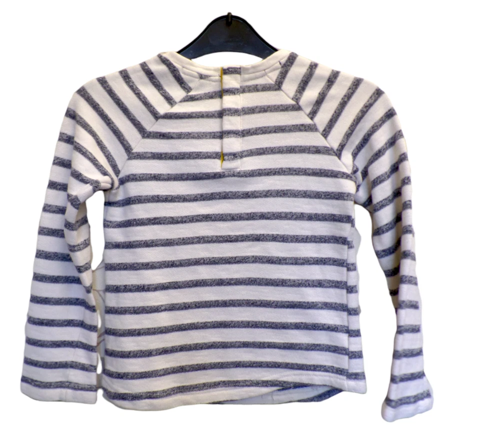 Weird fish t-shirt age 5-6 years striped blue white long sleeve t shirt  - Image 2 of 4