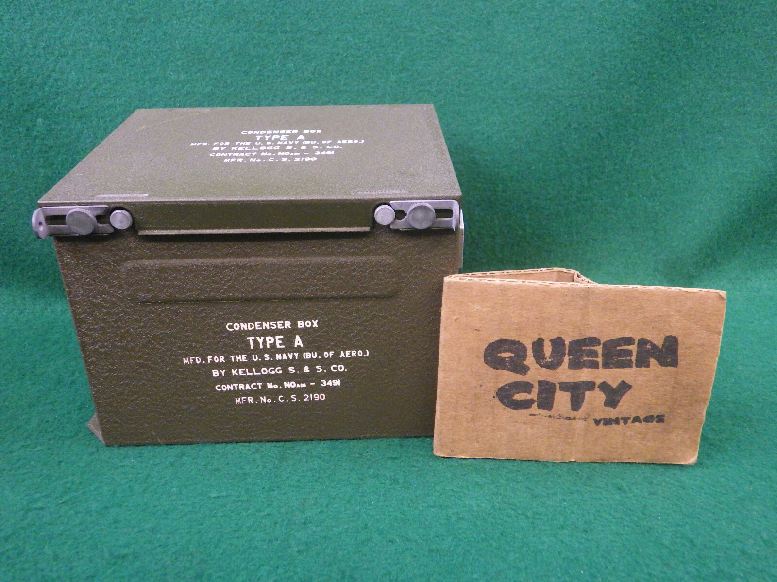 Vintage Navy Aircraft Surplus radio equipment Condenser Box Type A NOS WWII era?