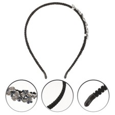 1PC Crystal Headband Flower Rhinestone Headpiece Hairband for Women Girls