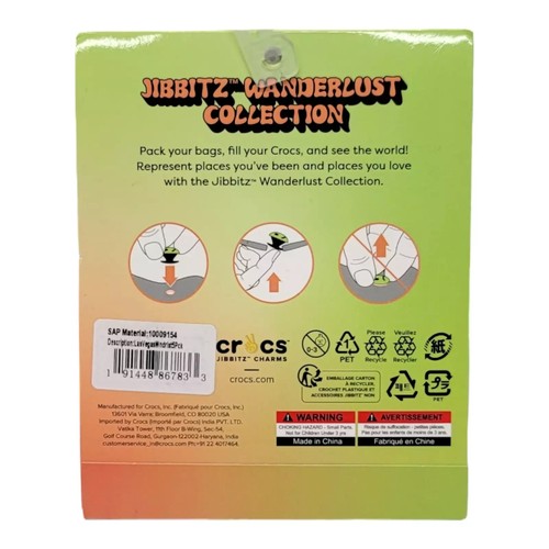 Crocs Las Vegas Jibbitz Wanderlust Collection Set of 5 Charms NEW - Picture 2 of 2