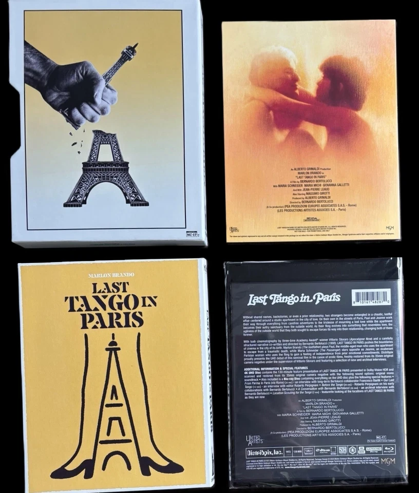 Last Tango in Paris 4k UHD +Blu Ray OOP Limited Edition Box Set Vinegar Syndrome - Image 2 of 3