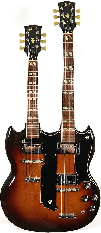 Image of Gibson EMS-1235 Custom Double Neck Electric Guitar Tenor Octave Guitar w/ OHSC O
