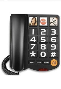 BIG BUTTON PHONE for Vision/hearing impaired. Speaker and Memory. Brand NEW