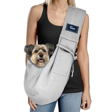 Dog and Cat Sling Carrier - Hands Free Reversible Pet Papoose Bag - Soft Pouc...