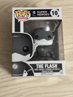 Funko Pop! DC Super Heroes #10 The Flash Black & White Hot Topic W/Protector