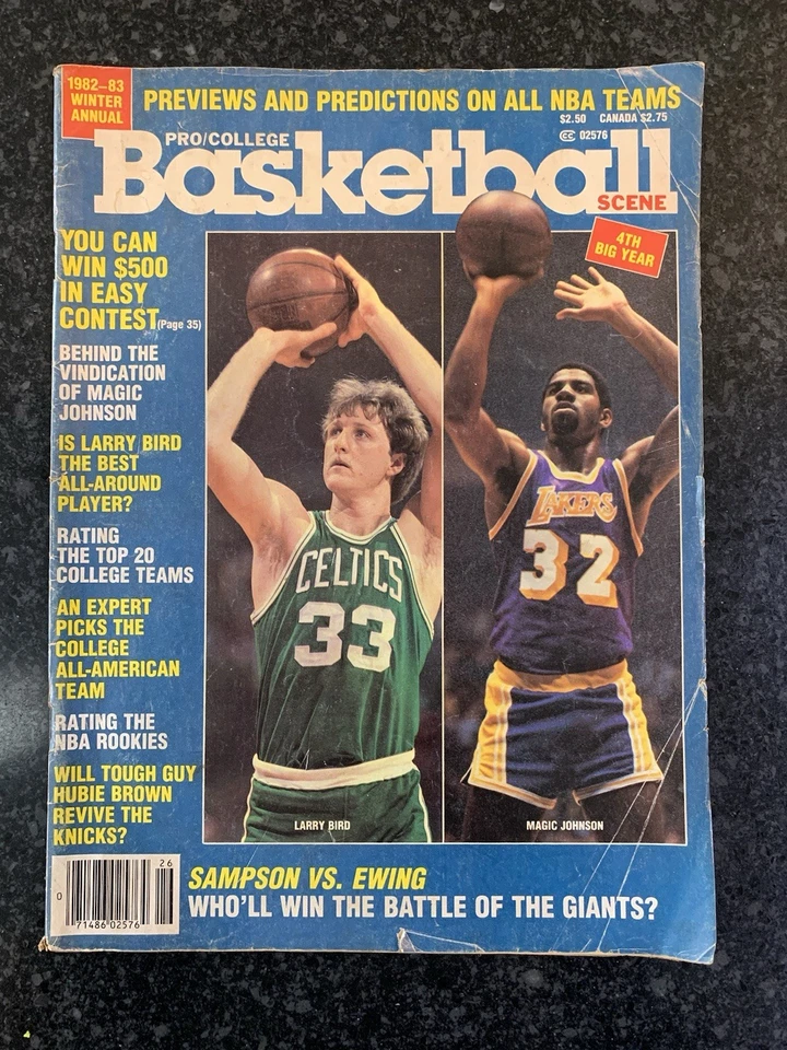 2 Basketball Magazines – Early 1980s – Larry Bird, Magic Johnson, Julius Erving - Image 2 of 4