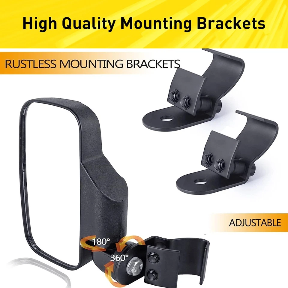 Espejos retrovisores laterales UTV para Polaris Ranger 570 1000 XP 900 XP 1000/General Foto 3 de 4