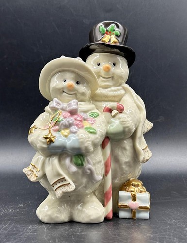 Vintage LENOX Mr. & Mrs. Schneemann Weihnachtsfigur - Bild 1 von 6