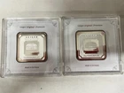 LOT OF 2: Geiger ORIGINAL PREMIUM delmetalle 50 gram .999 Fine Silver