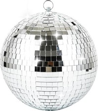NuLink 6" Disco Ball Decor Hanging Mirror for Big Party 6 inch, Silver