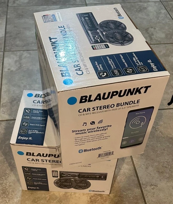 Blaupunkt OMAHA 206 Care Stereo Bundle - CD & MP3 Receiver & 6.5" Speakers - Image 3 of 4