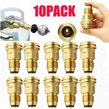 10 PACK Propane Tank Adapter Connector Converts POL LP Tank Valve to QCC1/Type1