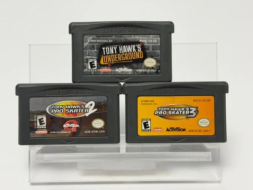 Tony Hawk: Pro Skater 2 & 3 + Underground (Nintendo Game Boy Advance GBA)