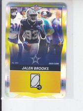 2025 NFL UNO Elite Football Foil SP JALEN BROOKS YELLOW Cowboys #023