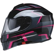 Z1R Solaris 2.0 Slater Modular Helmet | Black/Grey/Pink | DOT ; ECE 22-05