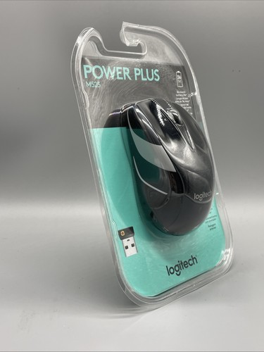 Logitech Black Power Plus M525 USB Wireless PC Computer Laptop Apple Mac Maus - Bild 3 von 6