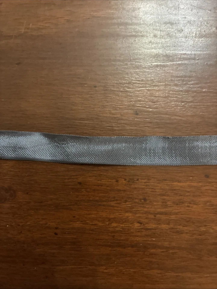 HUG SNUG Vintage Rayon Seam Binding Ribbon  Blueish Gray 100 Yard Spool - Image 3 of 4