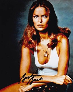 BARBARA BACH 007 JAMES BOND AUTHENTIC AUTOGRAPH AS AGENT TRIPLE X COLOR