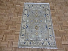 3 x 5 Hand Knotted Gray Modern Oushak Oriental Rug G13132