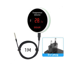 Tuya Wifi Temperature Senor 1M/3M Probe Digital LCD Screen Smart Life Thermomete