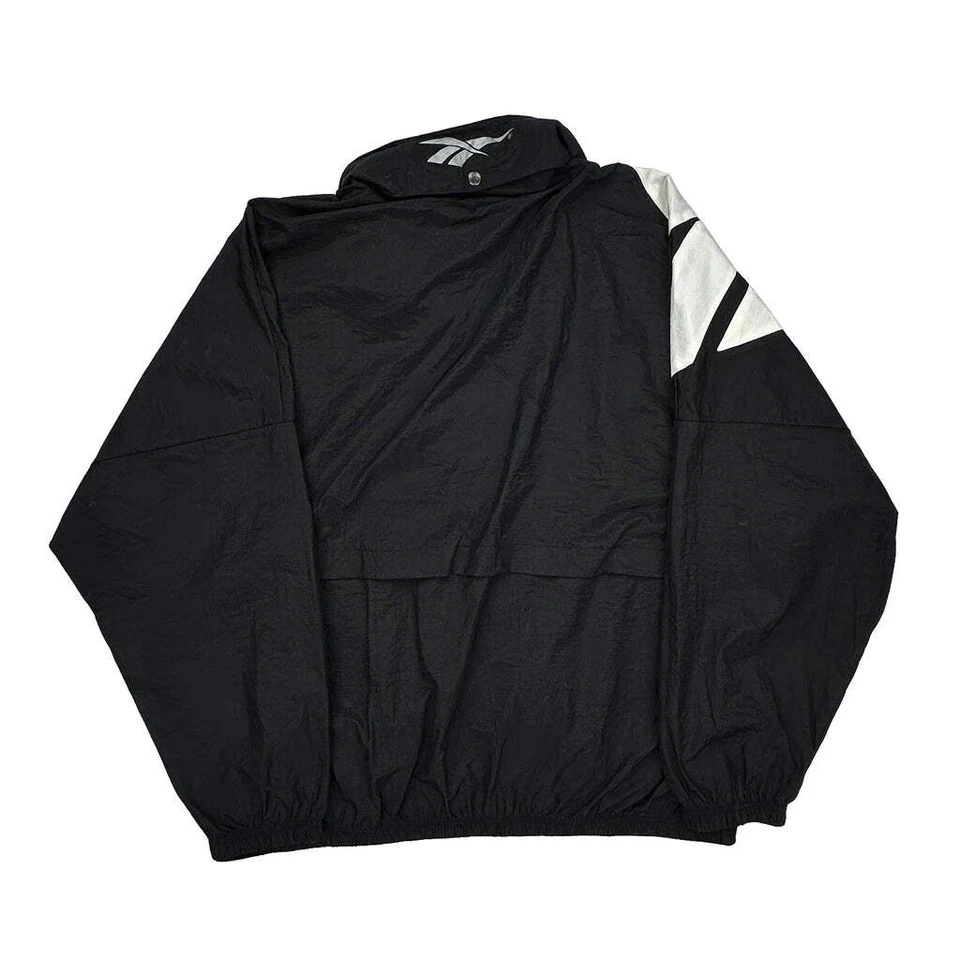 Cortavientos Reebok Graphic - 2XL Negro Nylon Foto 2 de 4