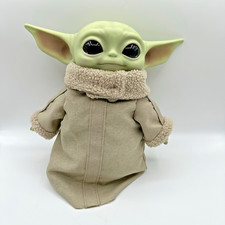 Star Wars Grogu Baby Yoda Plush Toy Mandalorian Character w/ Coat