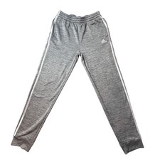 Adidas Joggers Boys XL 18/20 AK5872 Gray 3-Stripe Fleece Tapered Pant