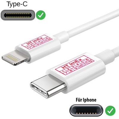 Charging cable for iPhone USB C to DC Jack iphone 11 Pro, 11 Pro Max White 1m