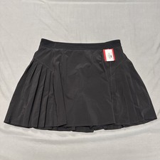 SPANX New Pleated Skort Women's Large Black Tennis Golf Pocket Get Moving