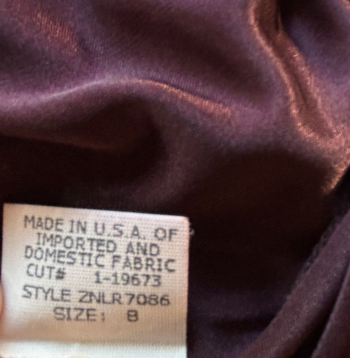 Vintage David Meister Wine Burgundy Velvet Dress Sz 8 USA Made Holiday Party