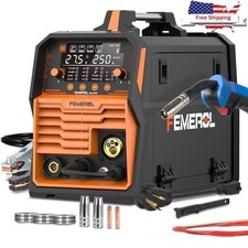 250A MIG Welder 6 in 1 Gas MIG/Gasless Flux Core/Stick/Lift TIG/Spot Welding