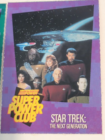 Nintendo GB & NES Super Power Club Star Trek: The Next Gen Card #93 & #146 - USA