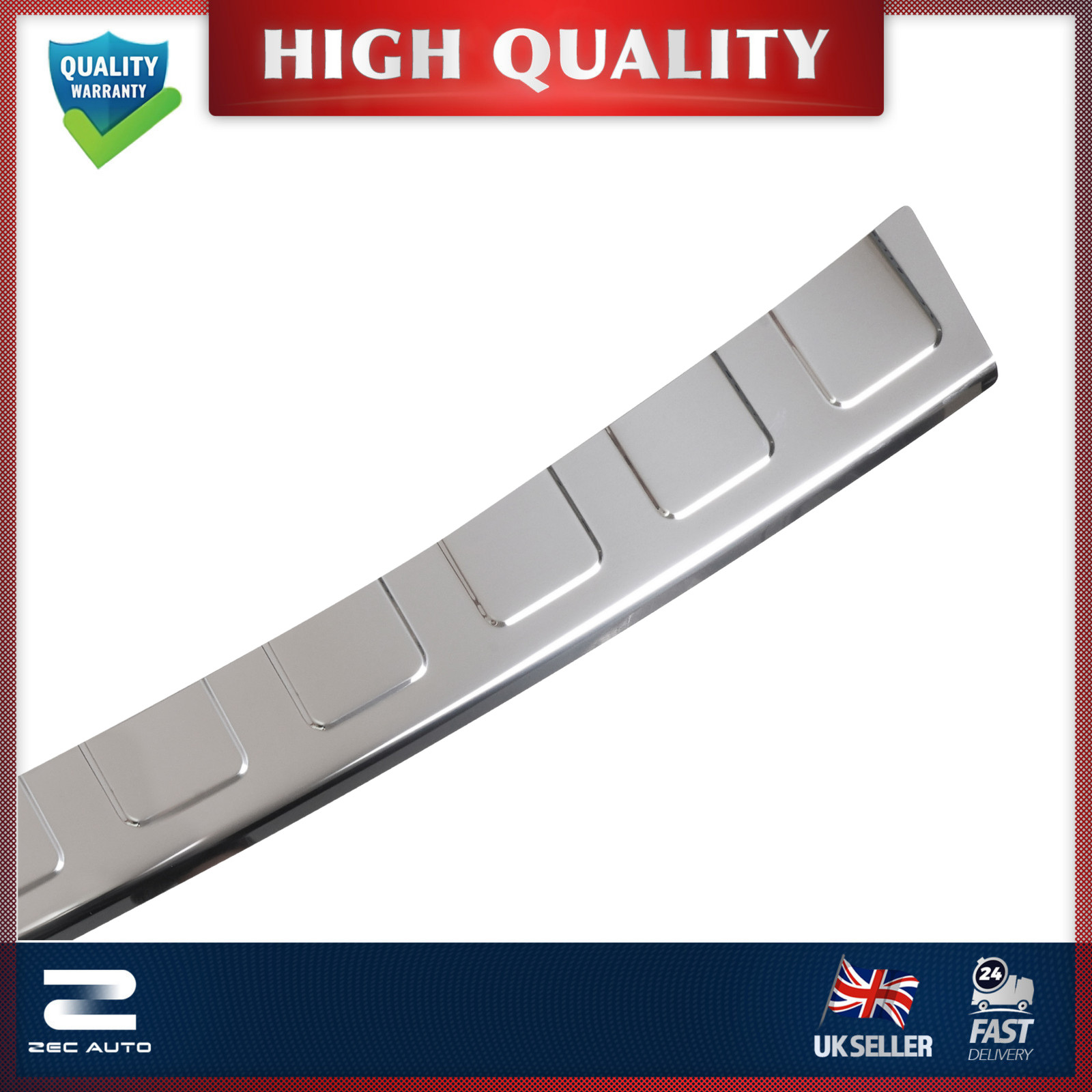 FITS MERCEDES E-CLASS S213 ESTATE 16-23 STAINLESS STEEL REAR SILL BUMPER GUARD
