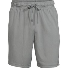 Athletic Works Men's Active Mesh Shorts 9" Inseam Size M 32"-34" Gray Grey