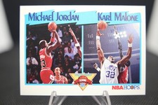 Michael Jordan and Karl Malone 1991-92 NBA Hoops #306 League Leaders Scoring