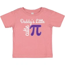 Inktastic Pi Day Daddys Little Cutie Pi Baby T-Shirt Teacher Major Kids Clothing