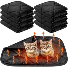 8 Pack Self Heating Cat Mat Self Warming Cat Bed Extra Warm Thermal Pet Bed M...