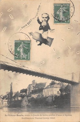 Old postcard 86 La Roche Posay / Le Videur Baulu