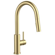 Kitchen Faucets with Pull Down Sprayer, Gold Classic Single Handle Stainless ...