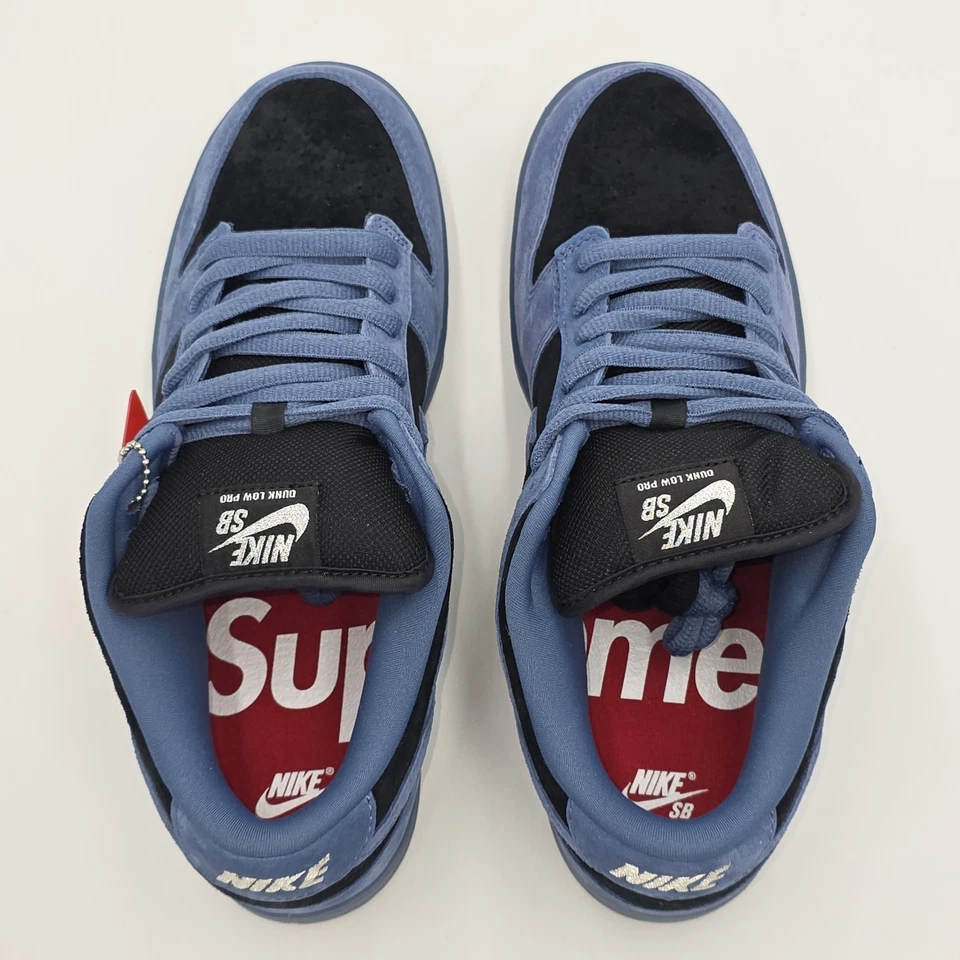 Talla 9 ✅ Supreme x Dunk Low SB 'Ocean Fog' ✅ HQ8487-400 ✅ ENVÍO RÁPIDO Foto 4 de 4