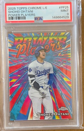 2025 Topps Chrome Logofractor Shohei Ohtani Power Players PP-25 PSA 9