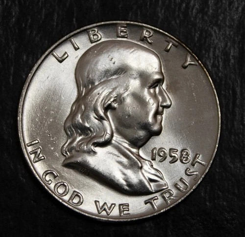 1958 D Franklin Half Dollar Choice BU    Lot 5088
