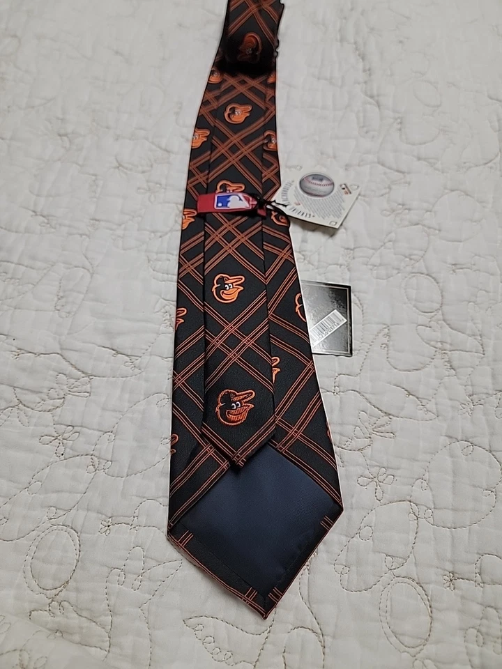 New in Wrap Baltimore Orioles Neck Tie MLB Baseball Off Necktie #3716 - Image 3 of 4