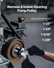 Power Steering Pump Pulley Pullerinstaller Tool Set Compatible With Ford Gm V