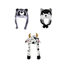 Plush Hat Animal Hat Comfort Ski Cap Lovely Girls Boys Cartoon Warm Novelty Gift