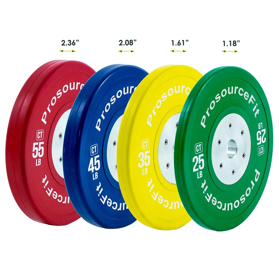 Placas de parachoques de entrenamiento de color de competición, goma con inserto de acero, 25 lb, Cal... Foto 4 de 4