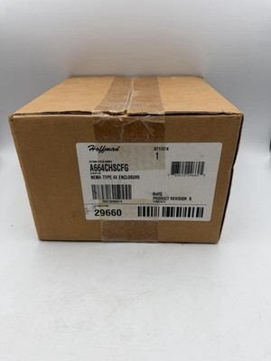 Hoffman A664CHSCFG 6x6x4 NEMA 4X Enclosure Waterproof Industrial Box New