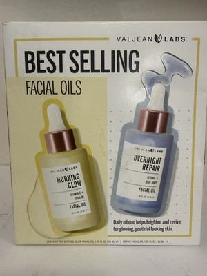 VALJEAN LABS Facial Oils Set Morning Glow & Overnight Repair 1.83 oz