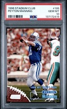 1998 Stadium Club #195 Peyton Manning Rookie PSA 10